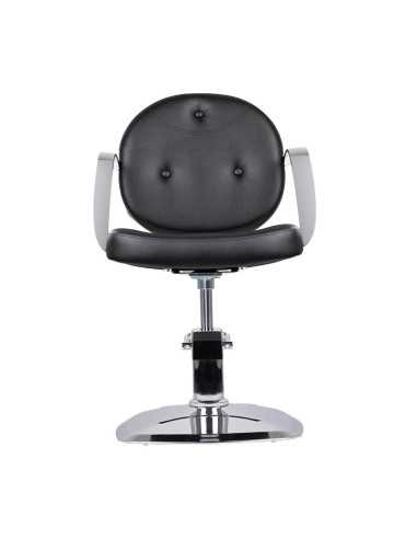 Chaise de coiffure gabbiano asti, noire {attributes}