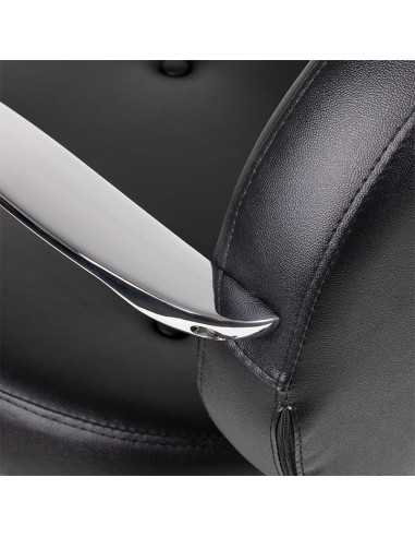 Chaise de coiffure gabbiano asti, noire {attributes}