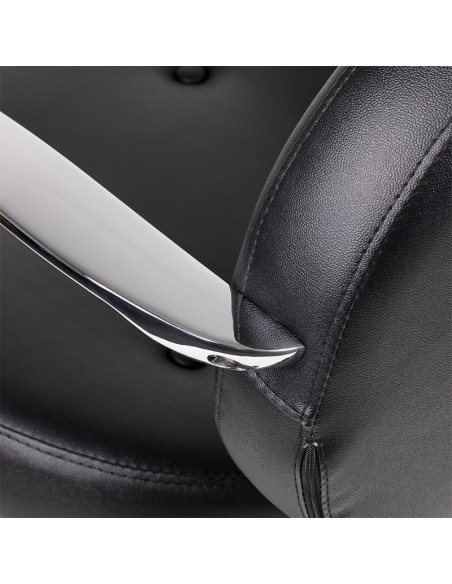 Chaise de coiffure gabbiano asti, noire {attributes}