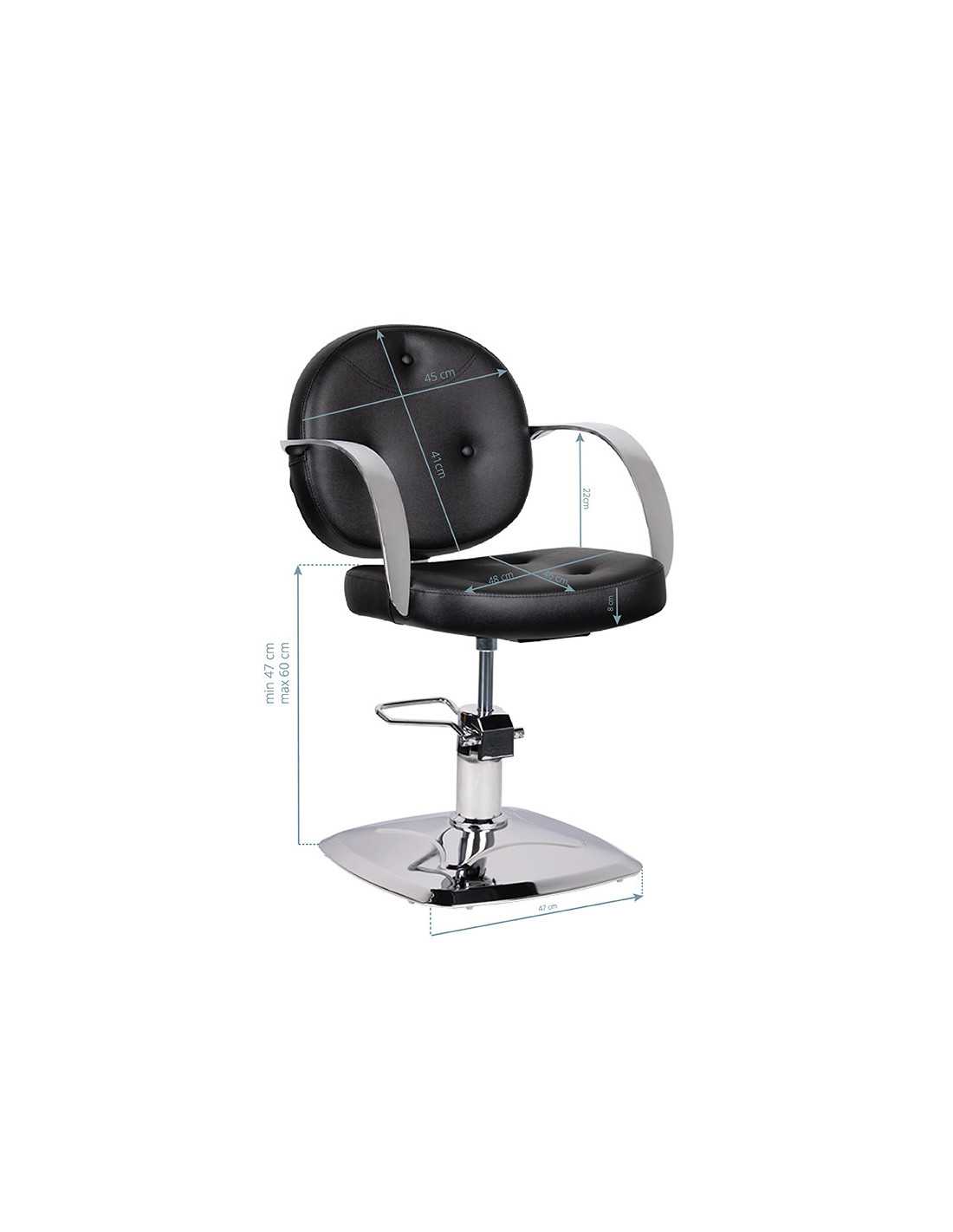 Gabbiano Asti hairdressing chair, black {attributes}