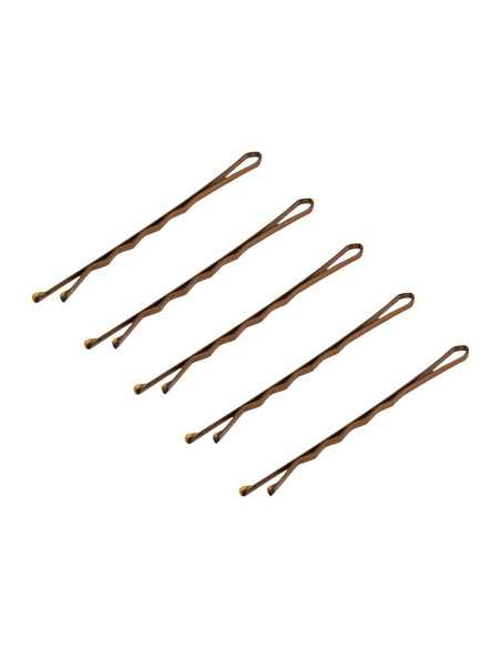 Wsuwki fryzjerskie do włosów 120 szt. E-57 5,6 cm złote 