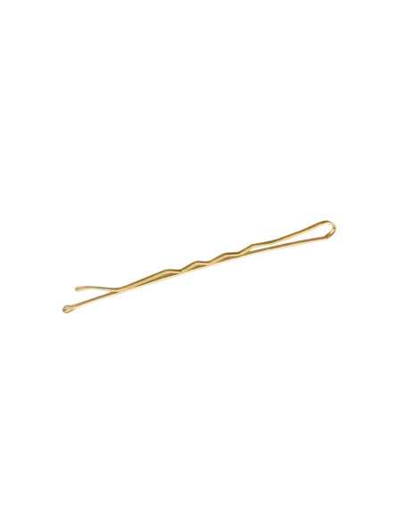 Wsuwki fryzjerskie do włosów E-64 36 szt. 6 cm złote 