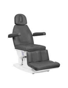 Poltrona estetica per podologia Kate, elettrica, 4 motori, grigia