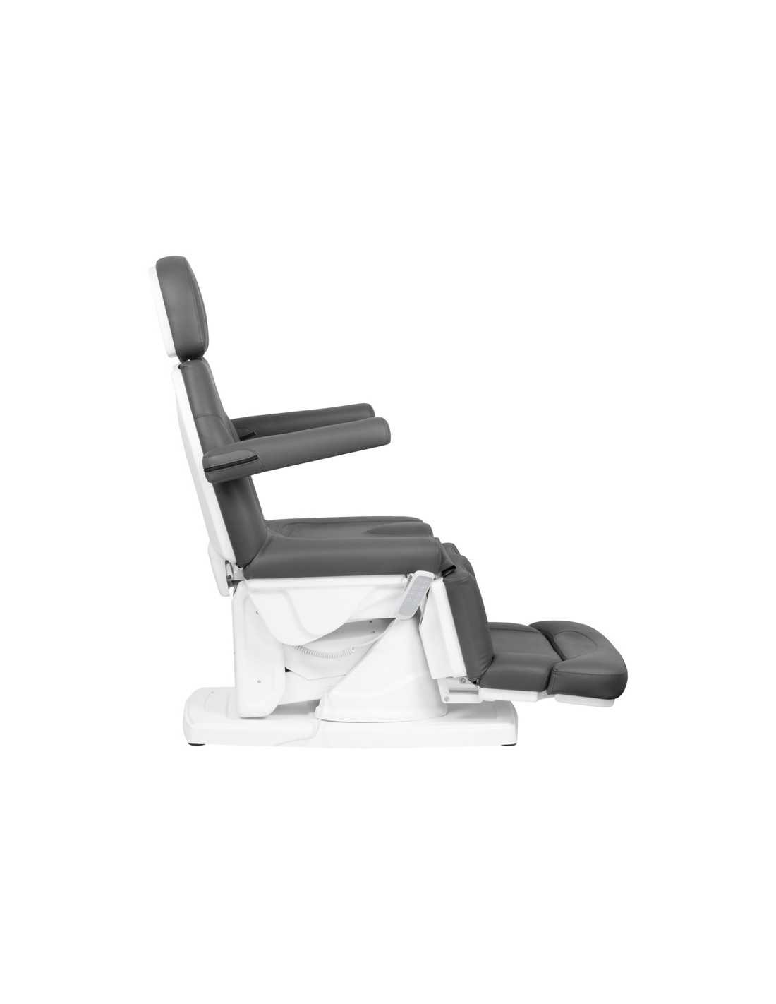 Fauteuil de podologie Kate, électrique, 4 moteurs, gris