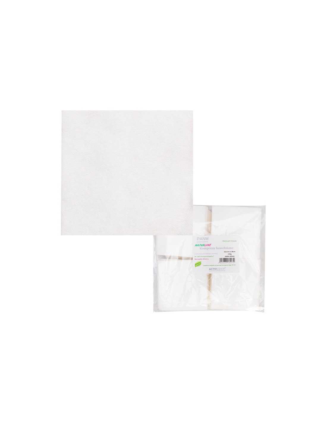 Kompresy bawełniane Naturline 150 g 16,5 cm x18 cm 