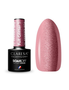 CLARESA Lakier hybrydowy FULL GLITTER 5 -5g  
