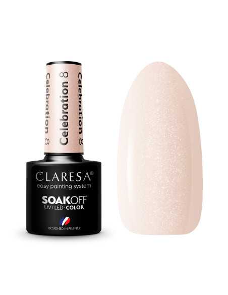 CLARESA Lakier hybrydowy CELEBRATION 8 -5g 
