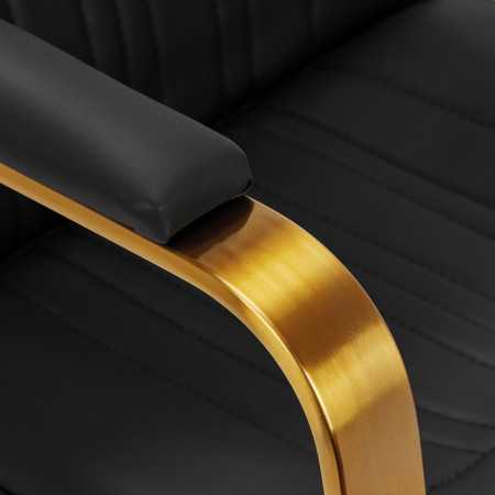 Gabbiano acri chaise de coiffure or - noir {attributes}