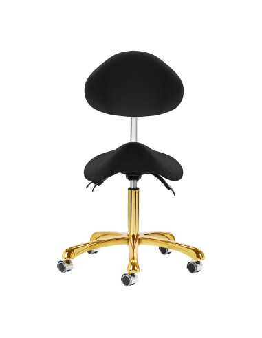 Taboret kosmetyczny 1004 Giovanni złoto czarny 