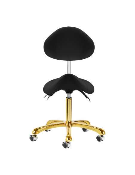 Taboret kosmetyczny 1004 Giovanni złoto czarny 
