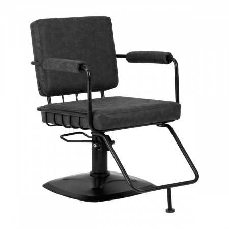 Gabbiano fotel fryzjerski Katania Loft Old Leather czarny 