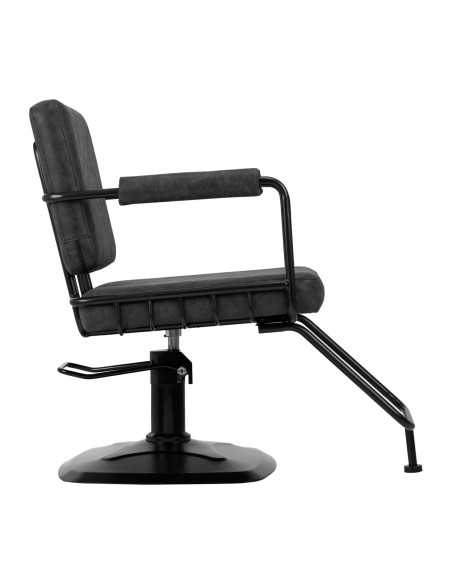 Gabbiano fotel fryzjerski Katania Loft Old Leather czarny 