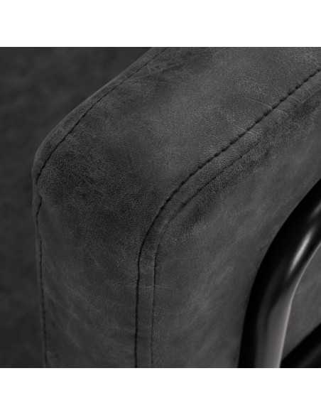 Gabbiano fotel fryzjerski Katania Loft Old Leather czarny 