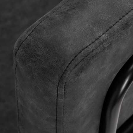 Gabbiano fotel fryzjerski Katania Loft Old Leather czarny 