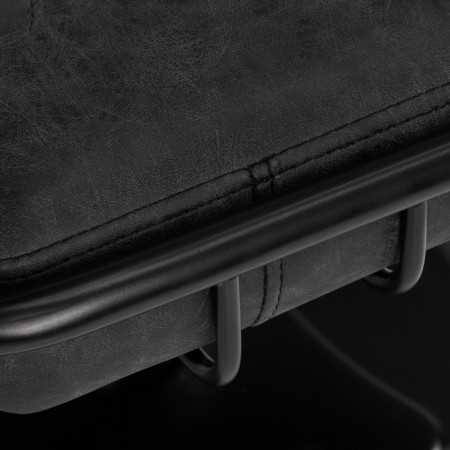 Gabbiano fotel fryzjerski Katania Loft Old Leather czarny 
