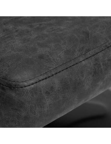 Gabbiano fotel fryzjerski Katania Loft Old Leather czarny 