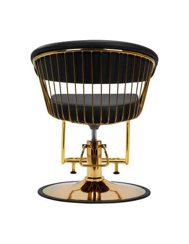 Fauteuil de coiffure hair system lille doré noir {attributes}