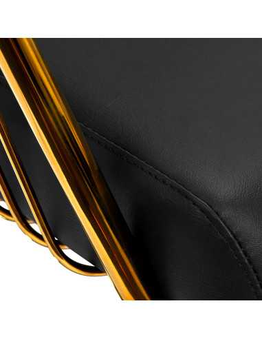 Fauteuil de coiffure hair system lille doré noir {attributes}