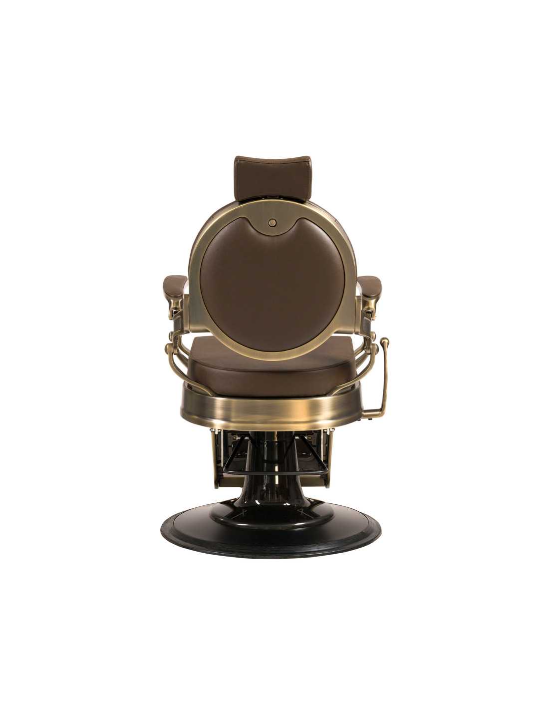 Cadeira de barbeiro Florence marrom bronze 
