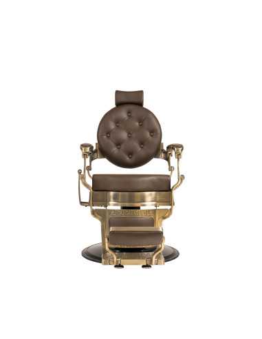 Poltrona da barbiere Florence in bronzo marrone 