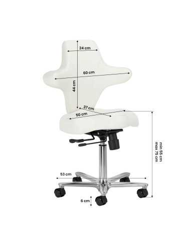 Krzesło cosmetica Azzurro Special 152 białe 