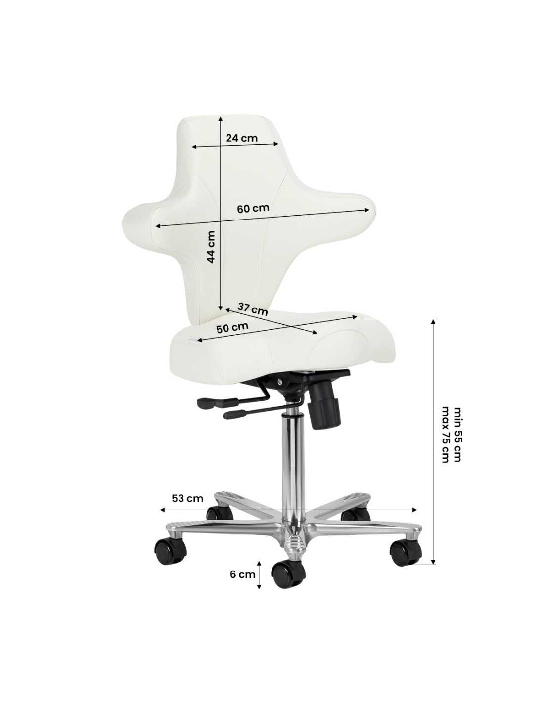Krzesło Cosmetics Azzurro Special 152 białe 