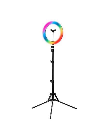 GLOW lampa pierścieniowa ring 13 RGB bsc ze statywem 10W 