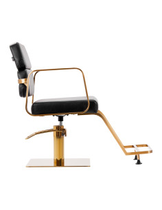 Fauteuil de coiffure gabbiano porto doré noir {attributes} 2