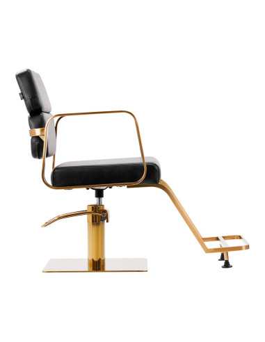 Fauteuil de coiffure gabbiano porto doré noir {attributes}