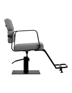 Chaise de coiffure gabbiano porto noire et grise {attributes} 2