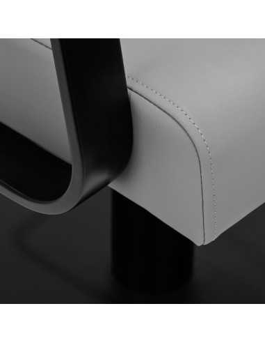 Gabbiano Porto Black and Grey Hairdressing Chair {attributes}