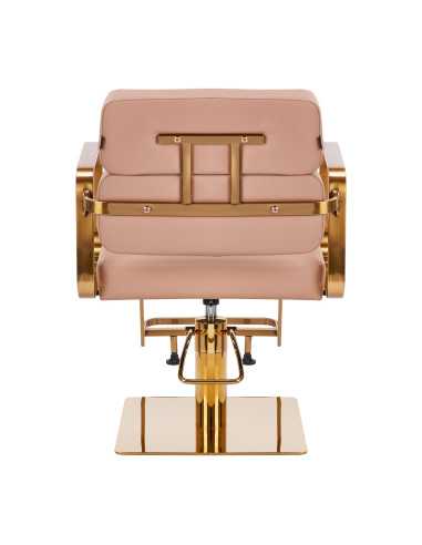 Gabbiano Porto Beige Gold Hairdressing Chair {attributes}