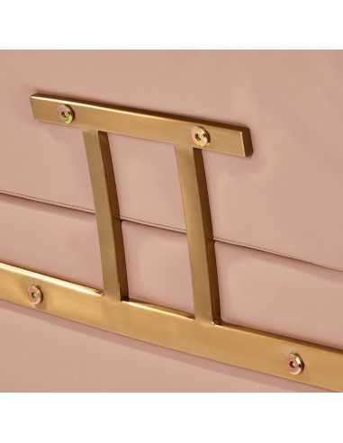 Gabbiano Porto Beige Gold Hairdressing Chair {attributes}