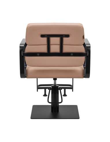 Fauteuil de coiffure gabbiano porto noir et beige {attributes}