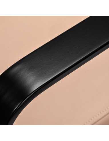 Gabbiano Porto black and beige hairdressing chair {attributes}