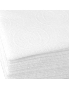Jednorazowe chusty zabiegowe 20 szt. 70 x 40 cm białe serca 2