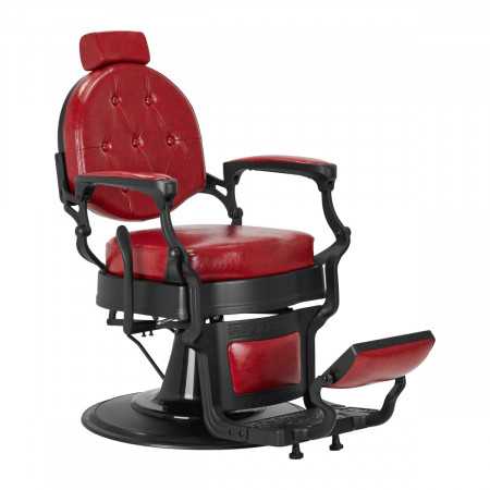 Fauteuil barbier cavalese rouge 