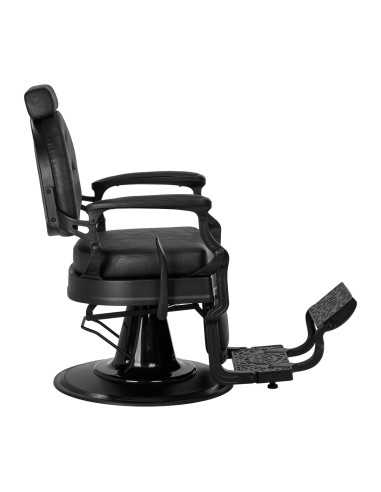 Cadeira de barbeiro Cavalese Black – Visual Chesterfield e conforto profissional