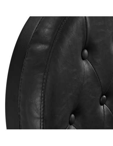 Cavalese Zwarte Kappersstoel – Chesterfield Look & Pro Comfort
