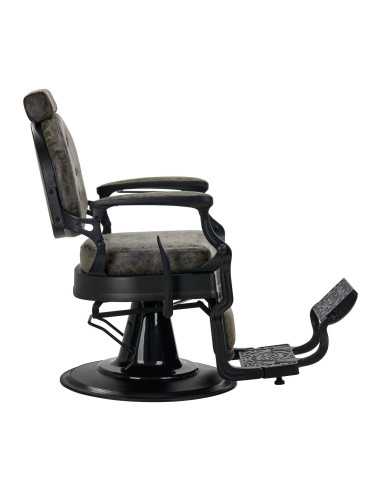 Cavalese Barber chair Old Green Leather – Retro Ambiance & Industrial Design 