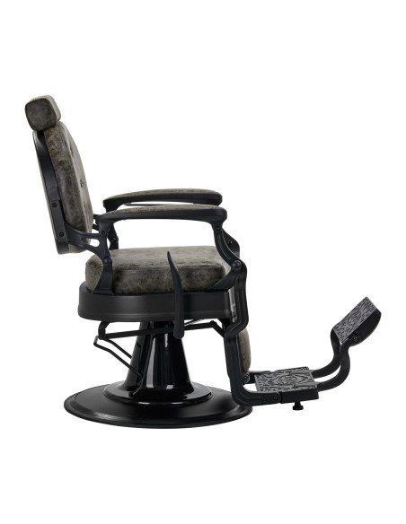 Cavalese barber chair old green leather