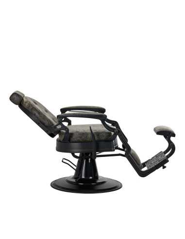 Cavalese Friseurstuhl Altgrünes Leder – Retro-Ambiente & Industriedesign
