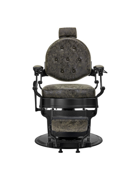 Cavalese barber chair old green leather