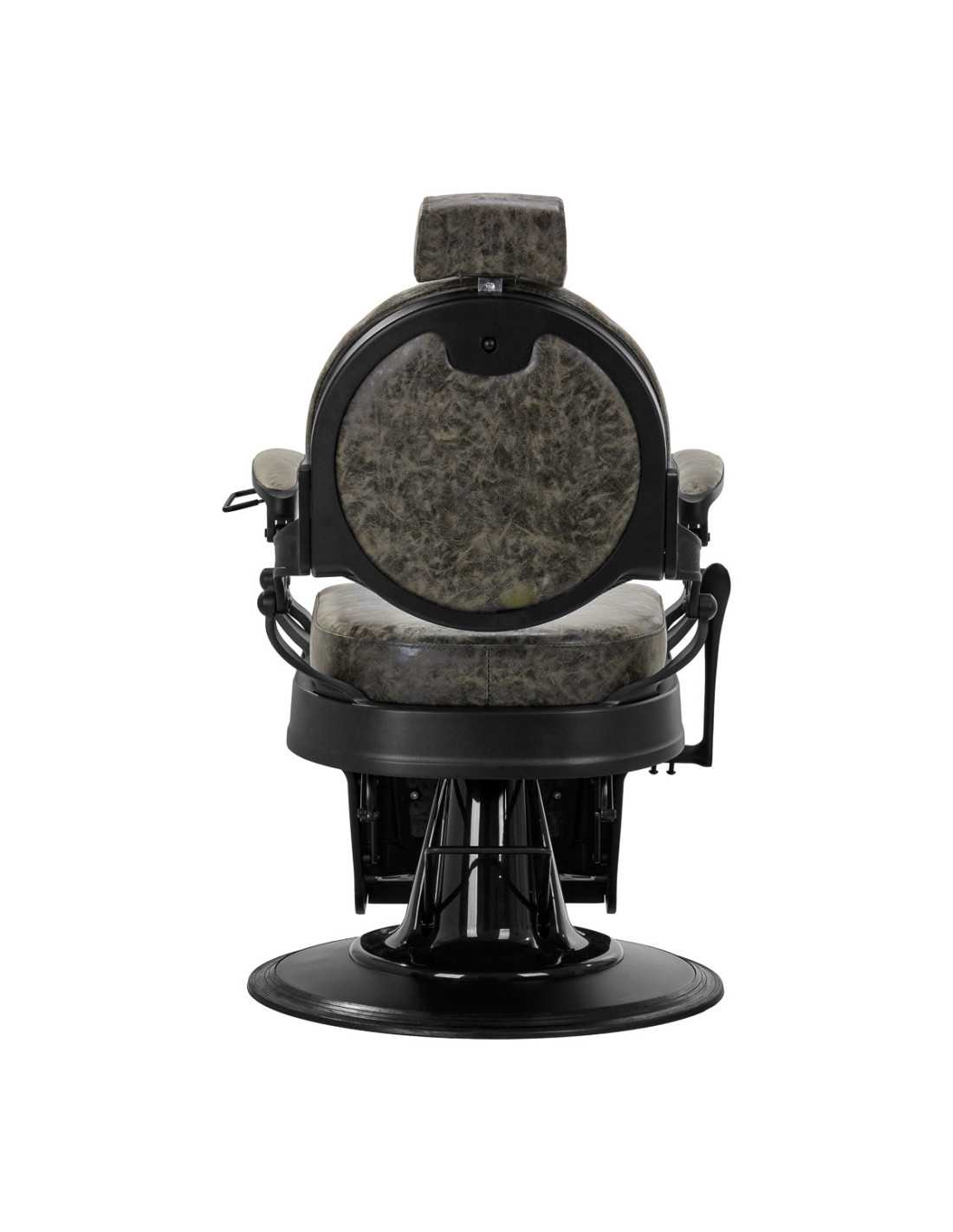 Cavalese Barber chair Old Green Leather – Retro Ambiance & Industrial Design 