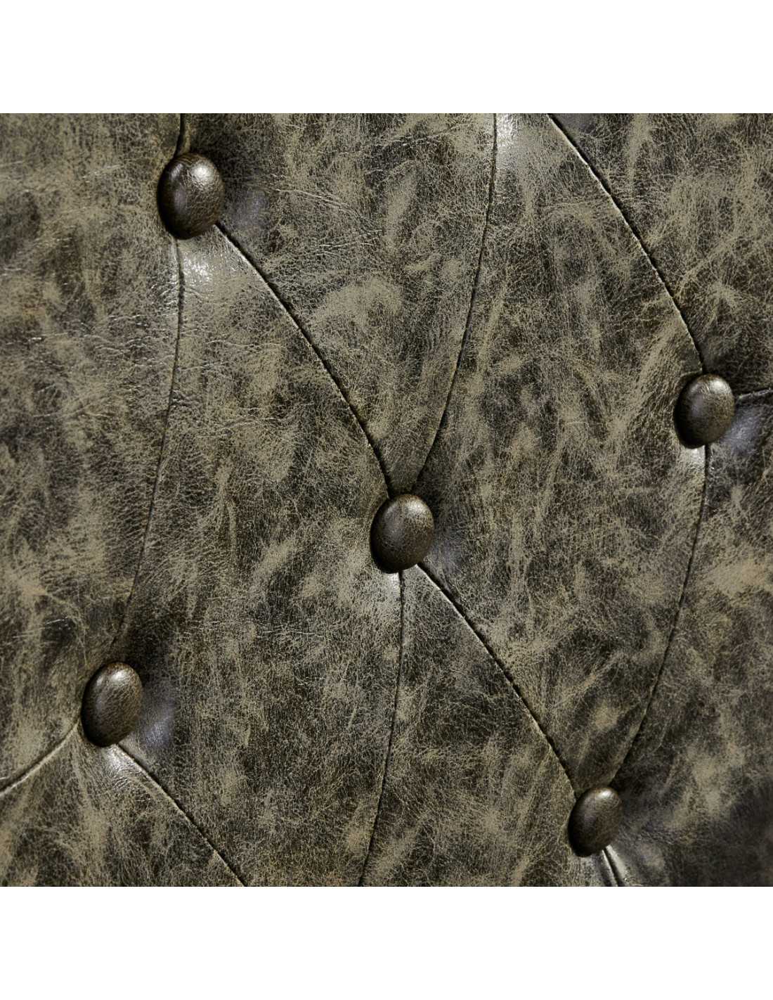 Cadeira de barbeiro Cavalese em couro verde antigo – Ambiente retrô e design industrial