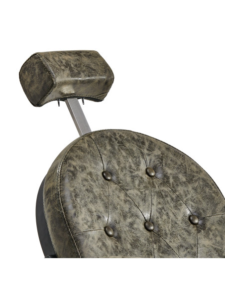 Cavalese barber chair old green leather