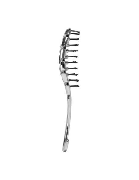 Szczotka do włosów giętka P-1032 Srebrna 