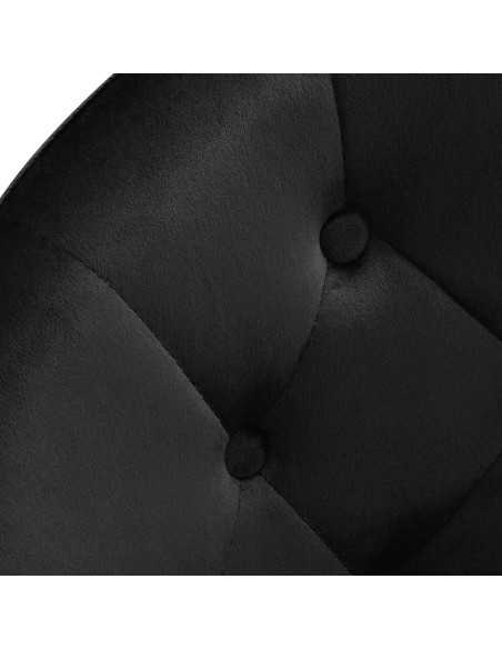 4Rico swivel chair QS-BL12G velvet black