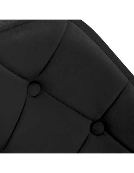 4Rico fotel obrotowy QS-BL14G aksamit czarny 