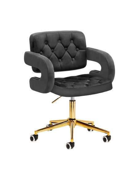 Chaise Royale Velours Luxe gris